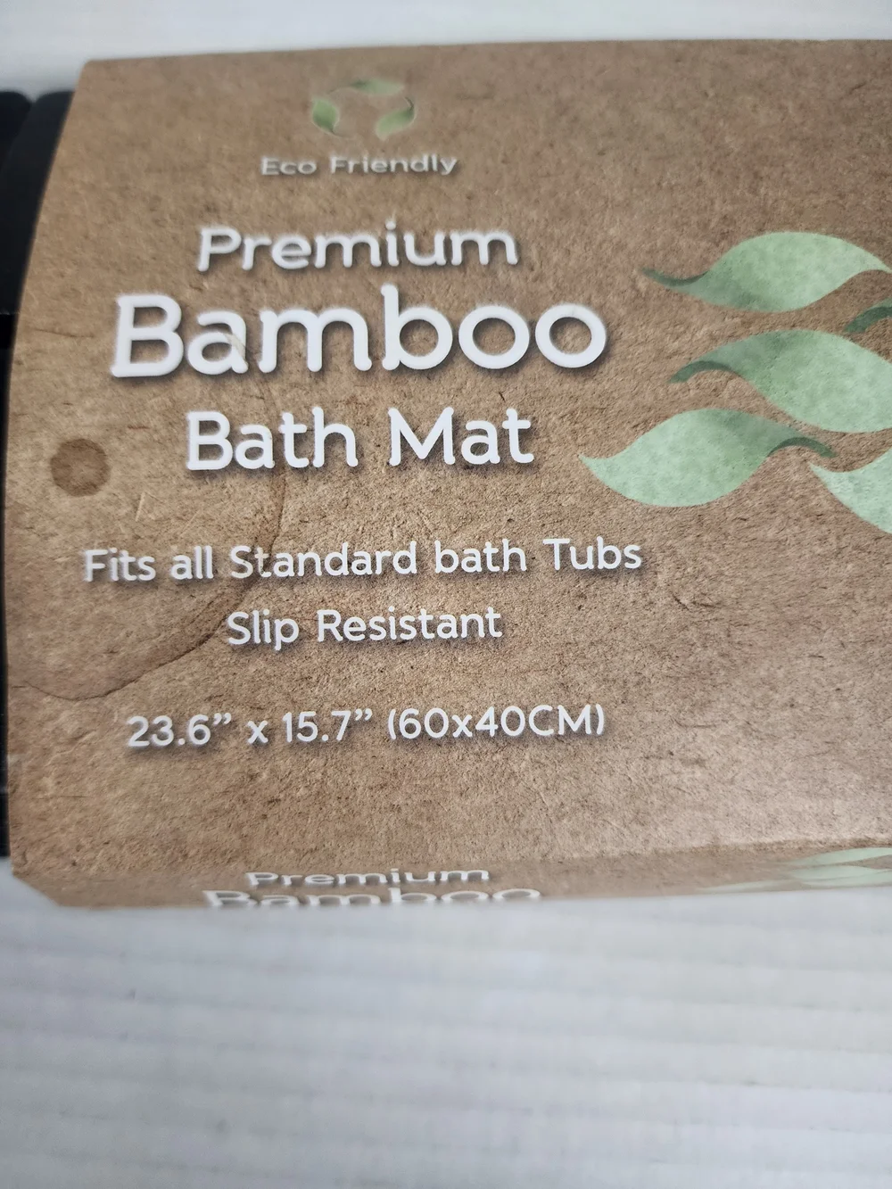 Luxe + Willow Premium Bamboo Bath Mat - Black